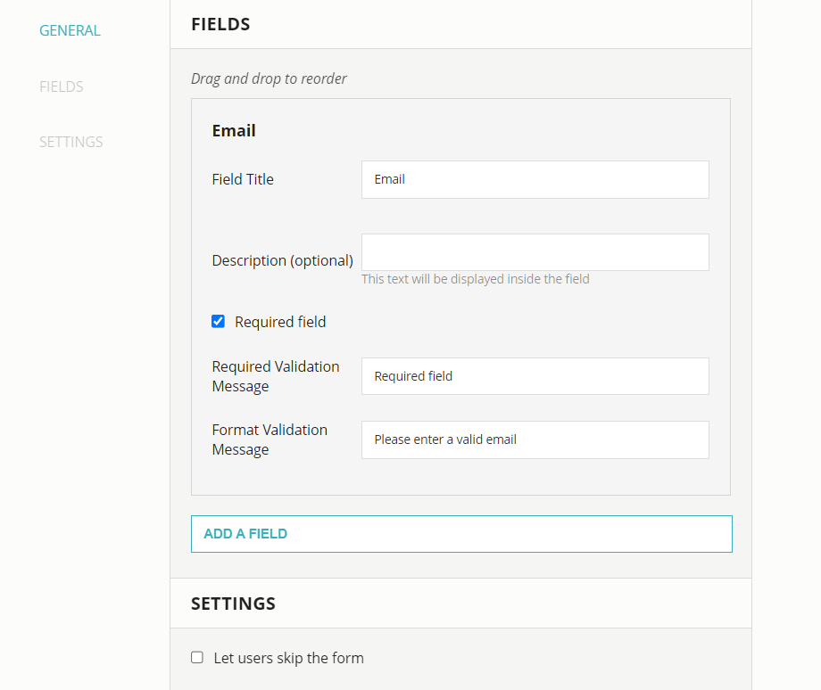 add a lead form to your quiz lead magnet