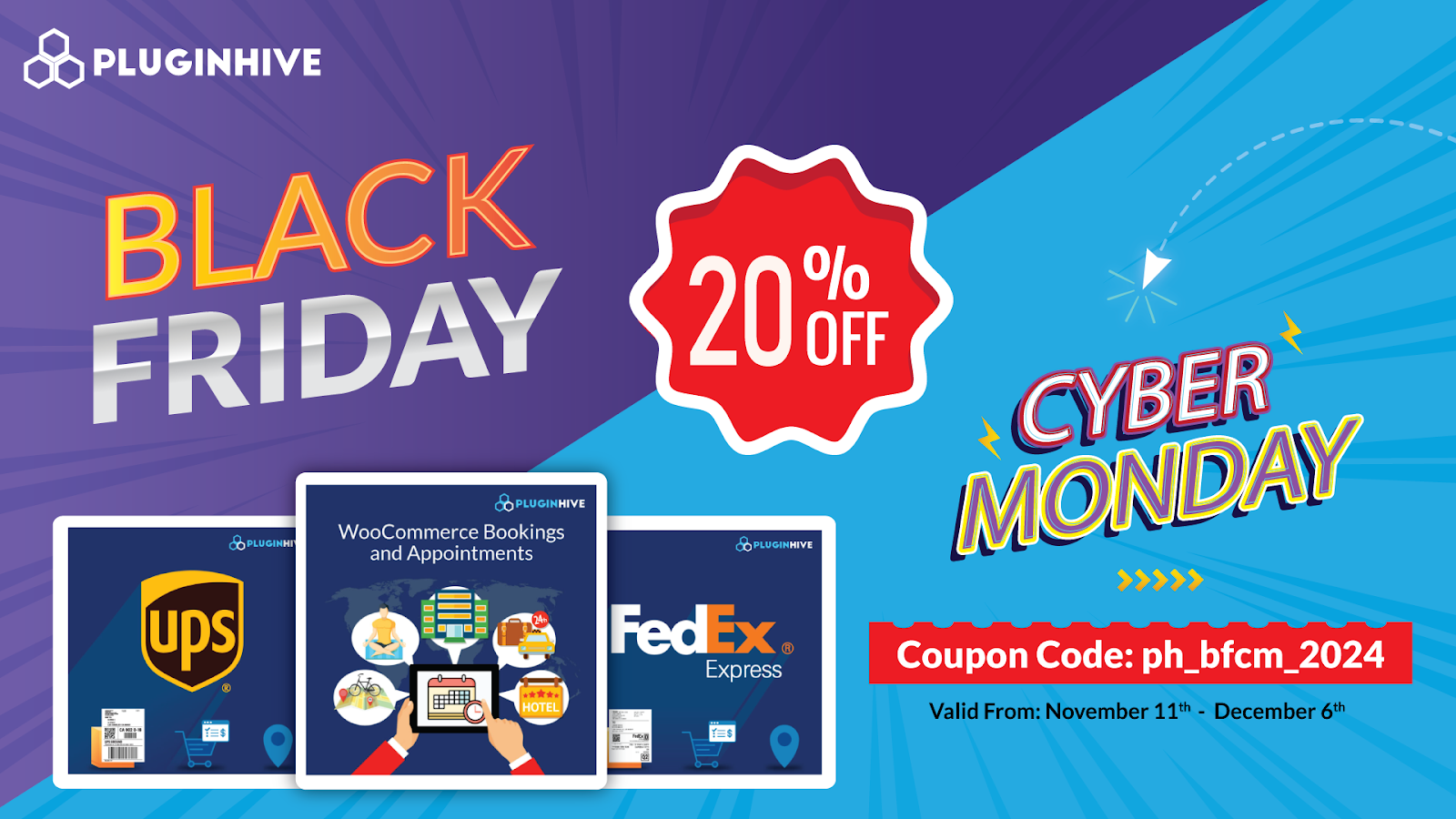 Image showing PluginHive's 2024 Black Friday deal.