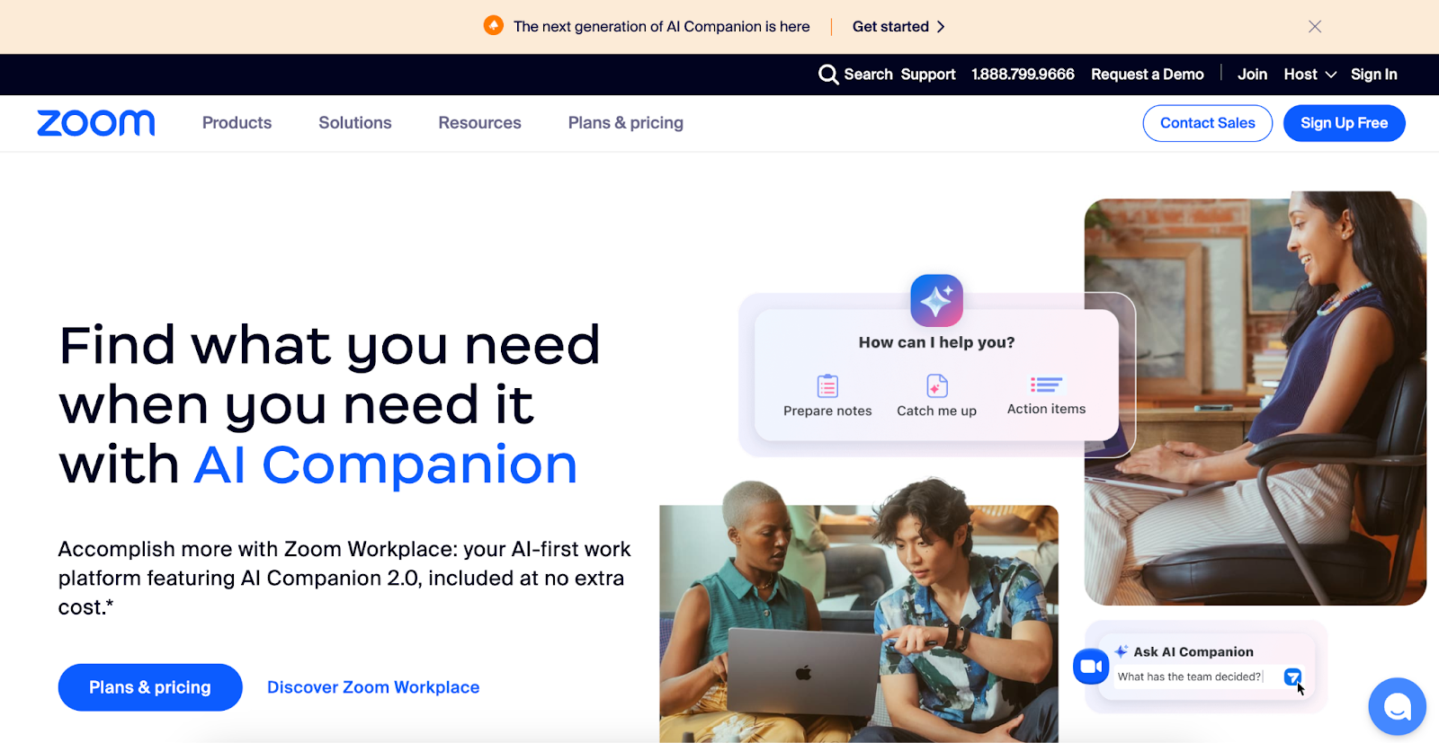 Image showing an example of an announcement bar used to promote a new feature on a website.