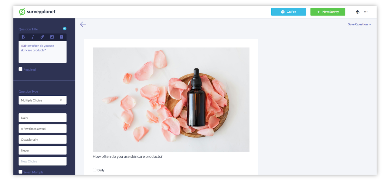 Best free survey tools, SurveyPlanet.